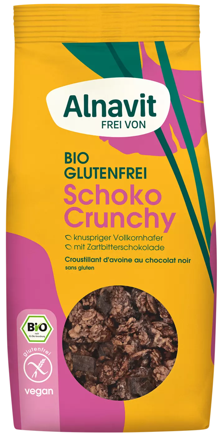 Økologisk Glutenfri Crunchy Choco Granola - 300G - Alnavit
