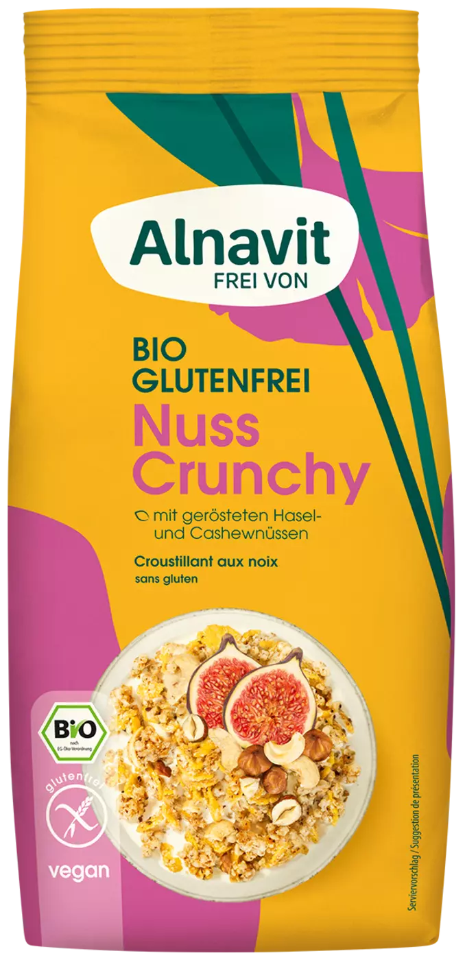 Økologisk Glutenfri Crunchy Nut Granola - 300G - Alnavit