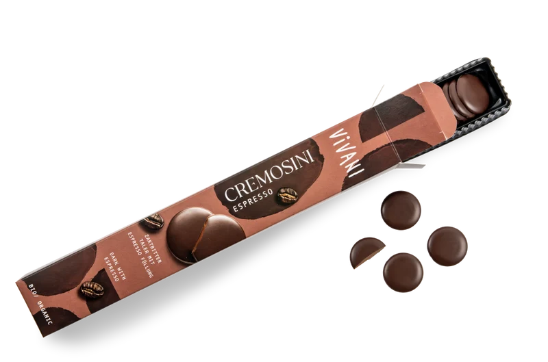 Økologisk Cremosini Chokoladedråber Espresso - 100G - VIVANI