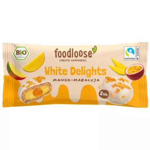 Økologisk White Delight Mango & Maracuja - 40G - FoodLoose