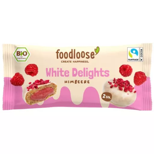 Økologisk White Delight Raspberry - 40G - FoodLoose