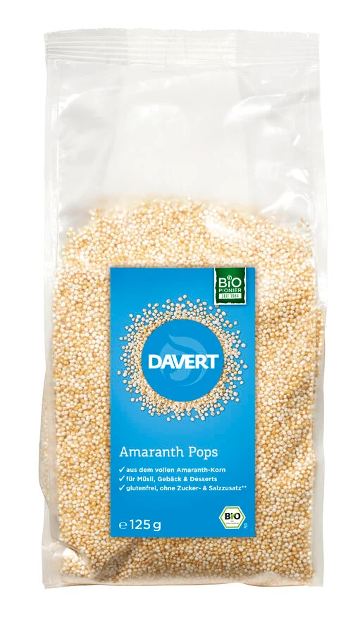 Økologiske Amaranth Pops - 125G - Davert