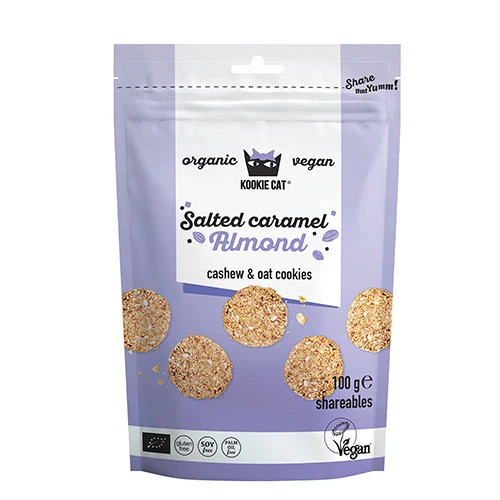 Kookie Cat Ekologisk | Salted Karamell Mandel 100 g