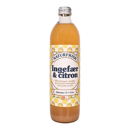 Naturfrisk Ingefära & Citron Saft Ekologisk | 500 ml