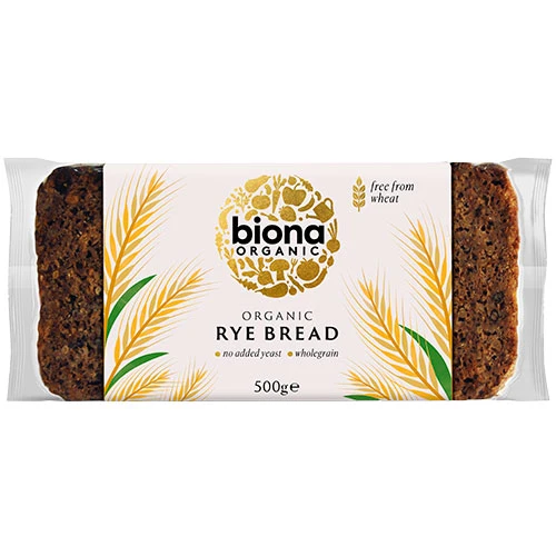 Biona Organic Rågbröd utan jäst (skivat) Ekologisk | 500 g