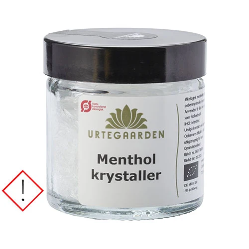 Urtegaarden Mentolkristaller Ekologisk | 20 g