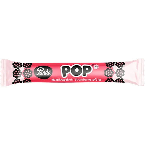 Panda POP Fylld Lakritsstång - Jordgubbssmak | 22 g