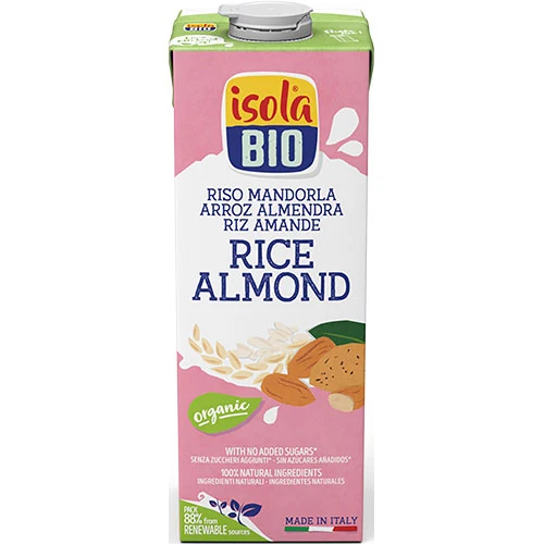 Isola Bio Risdryck med mandel Ekologisk | 1 liter