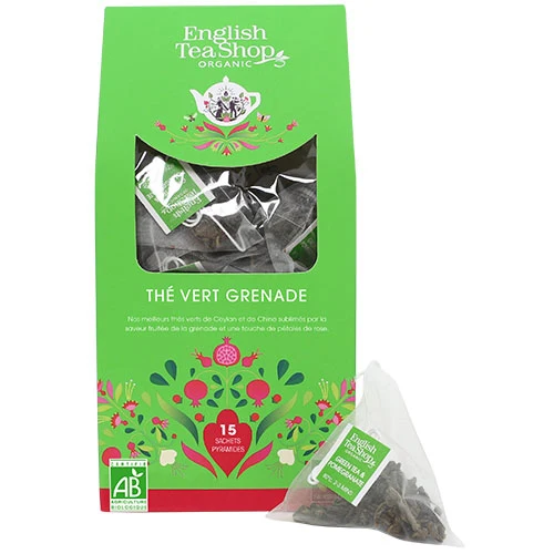 English Tea Shop Grönt Te & Granatäpple 15 st. Ekologisk | 15 påsar
