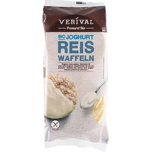 Verival Riskakor m. yoghurtglasyr Ekologisk Glutenfri | 100 g