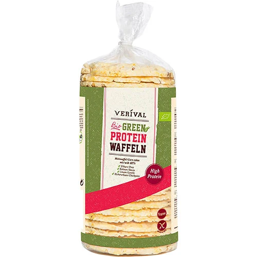 Verival Majs-Protein våfflor Ekologisk Glutenfri | 120 g