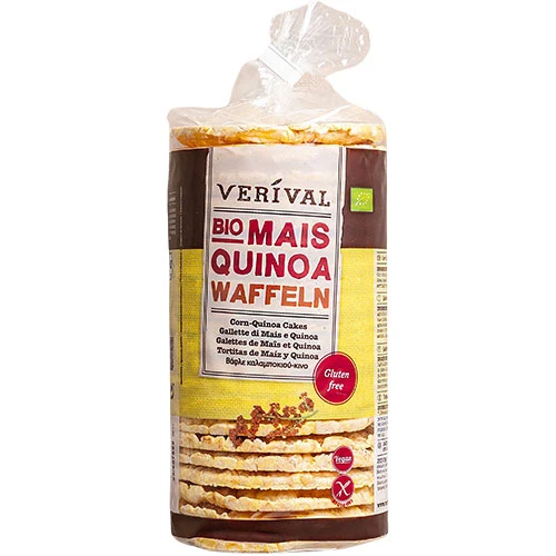 Verival Majs-Quinoa våfflor Ekologisk Glutenfri | 100 g