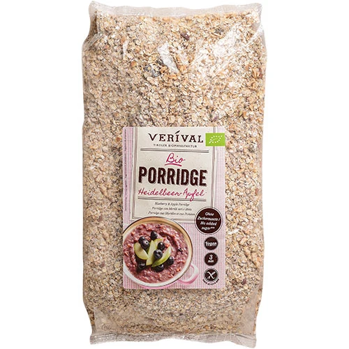 Verival Gröt - Blåbär-Äpple Ekologisk Glutenfri | 1500 g
