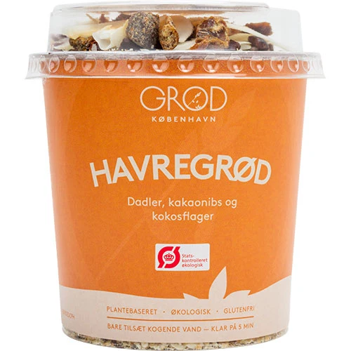 GRØD Havregrynsgröt m dadlar, kakaonibs & kokosflingor Ekologisk | 71 g