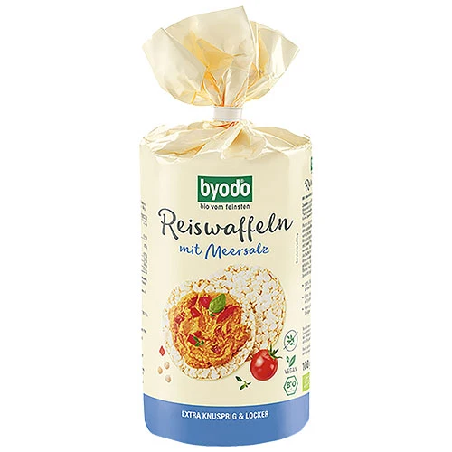 Byodo Riskakor Havssalt & 99% fullkornsris Ekologisk | 100 g