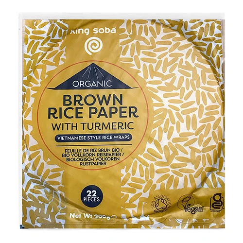 King Soba Fullkornsrispapper med gurkmeja Ekologisk | 200 g
