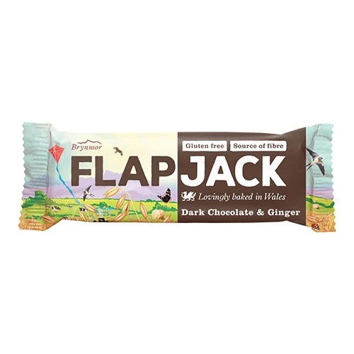 Brynmor Flapjack Glutenfri | Mörk Choklad och Ingefära