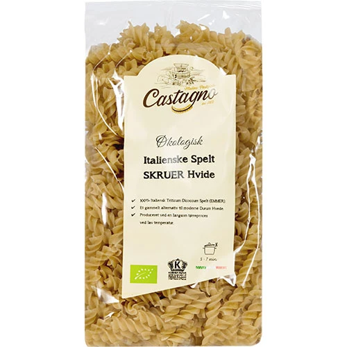 Castagno Dinkel Skruvar Vita Ekologisk | 500 g