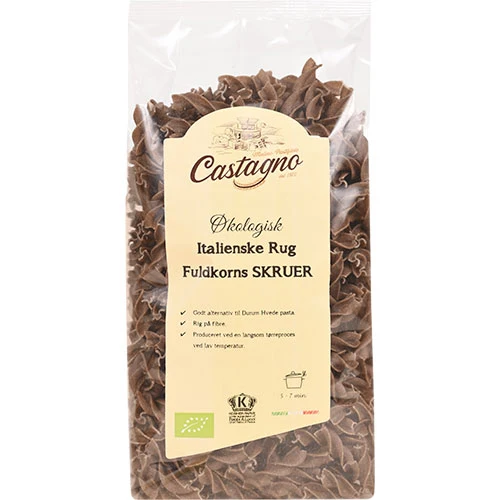 Castagno Fullkornsråg Skruvar Ekologisk | 500 g