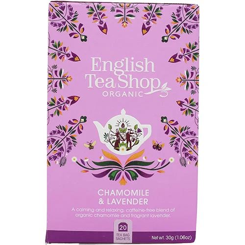 English Tea Shop Kamomill & Lavendel Tea, Ekologisk | 20 påsar