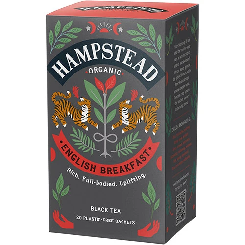 Hampstead Tea English Breakfast te Ekologisk | 20 påsar