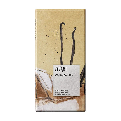 Vivani Choklad Vit M. Vanilj Ekologisk | 80 g