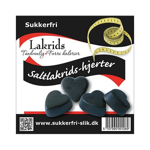 Lakritshjärtan Salt | 90 g
