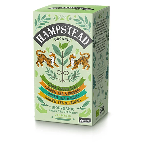 Hampstead Tea Grönt te Selection Pack Ekologisk Demeter | 20 påsar