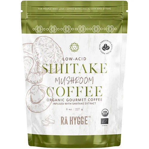 Rå Hygge Kaffe m. Shiitake Svampextrakt Ekologisk | Hela Bönor