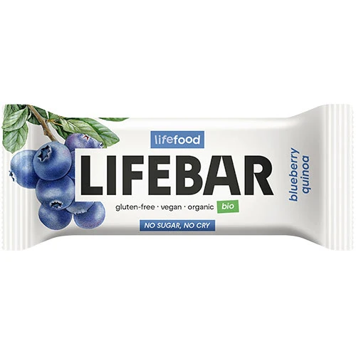 Lifefood LifeBar Raw Ekologisk Glutenfri | Blåbär Quinoa