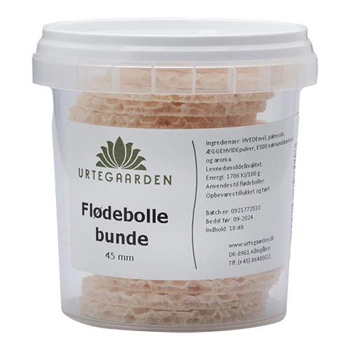 Urtegaarden Flødebollebottnar 45 mm