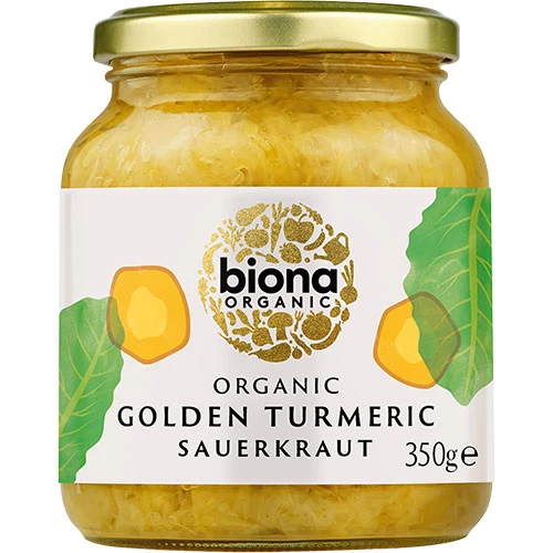 Biona Organic Surkål Med Gurkmeja Ekologisk Demeter | 350 g