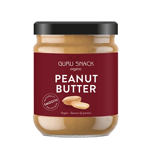 Guru Snack Peanutbutter Smooth Ekologisk | 500 g