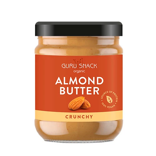 Guru Snack Mandelsmör Crunchy Ekologisk | 250 g