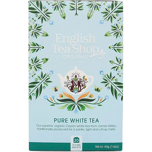 English Tea Shop Ren Vit Te Ekologisk | 20 påsar