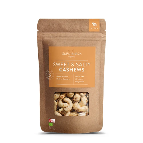 Guru Snack Cashew Sweet & Salty Ekologisk | 100 g