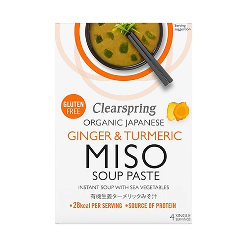 Clearspring Instant Miso Soup (60 gr) | Ginger & Turmeric