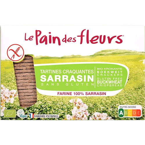 Le pain des fleurs Le Pain De Fleurs Knäckebröd Bovete Glutenfritt Ekologisk | 300 g
