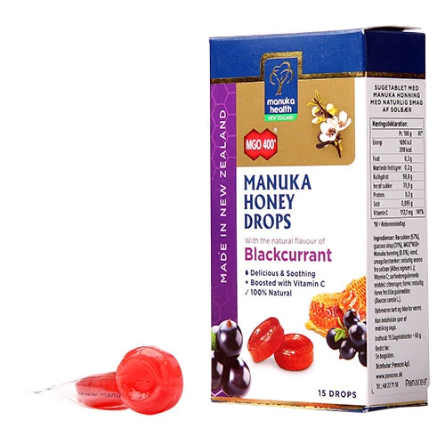 Manuka Health Manuka Honung Drops | Svartvinbär