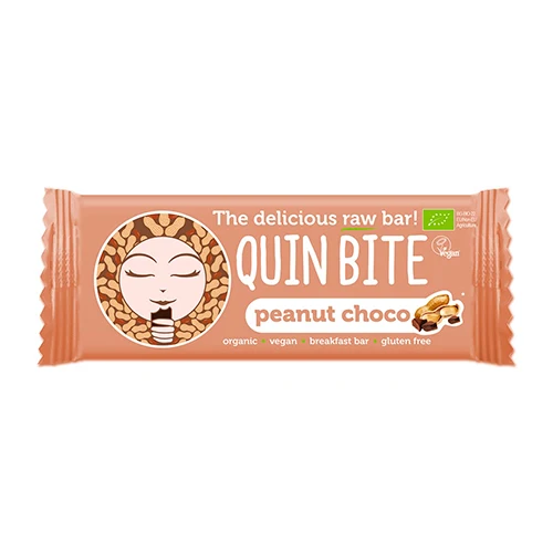 Quin Bite Bar Glutenfri Ekologisk | Peanut Choco