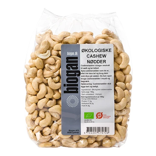 Biogan Cashewnötter Ekologisk | 750 g