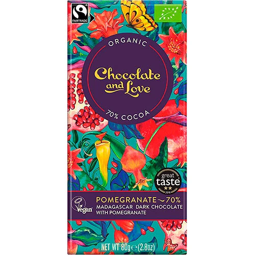 Choklad Granatäpple 70% Ekologisk från