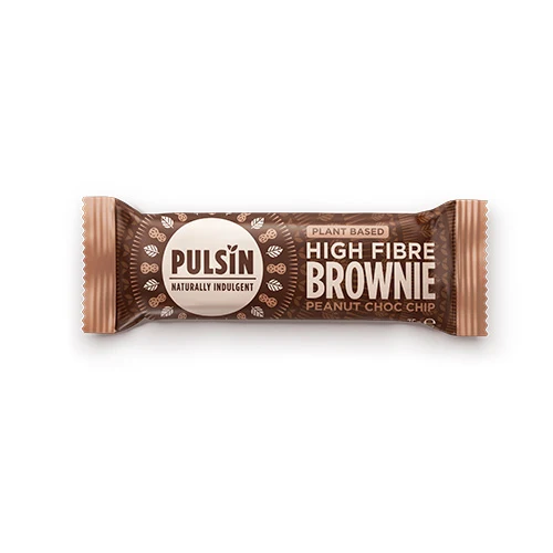 Pulsin Brownie Bar Glutenfri Ekologisk | Peanut Choc Chip