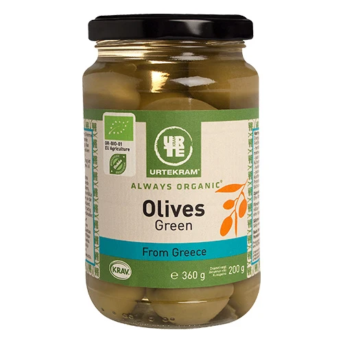 Urtekram Gröna Oliver Ekologisk | 360 g