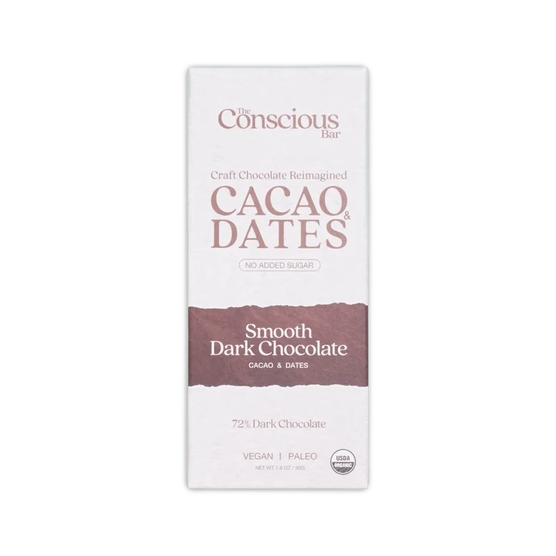 The Conscious Bar Smooth Dark Chocolate 72%