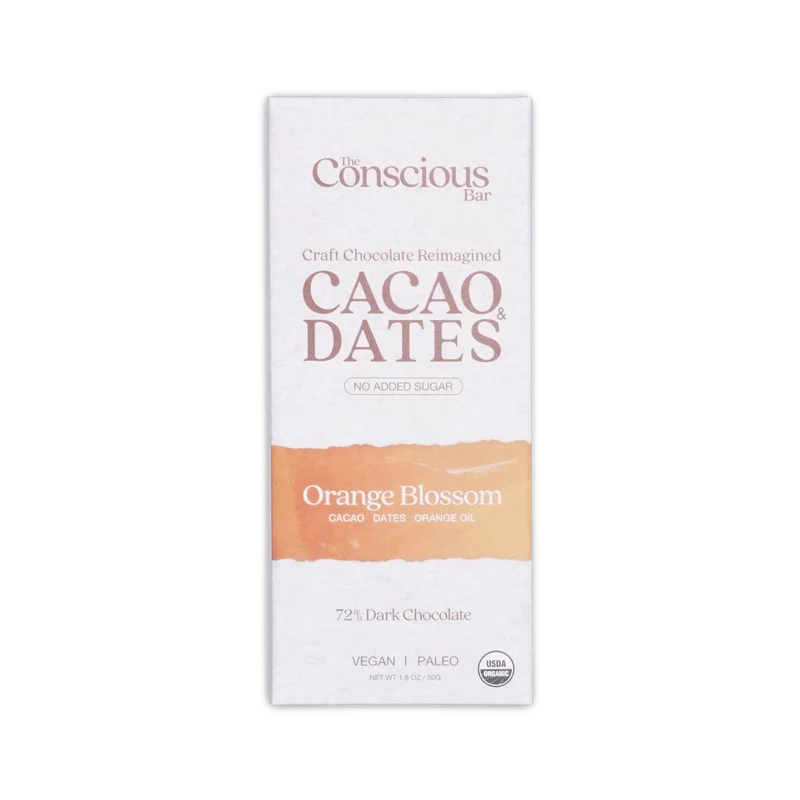 The Conscious Bar Dark Orange Blossom 72%