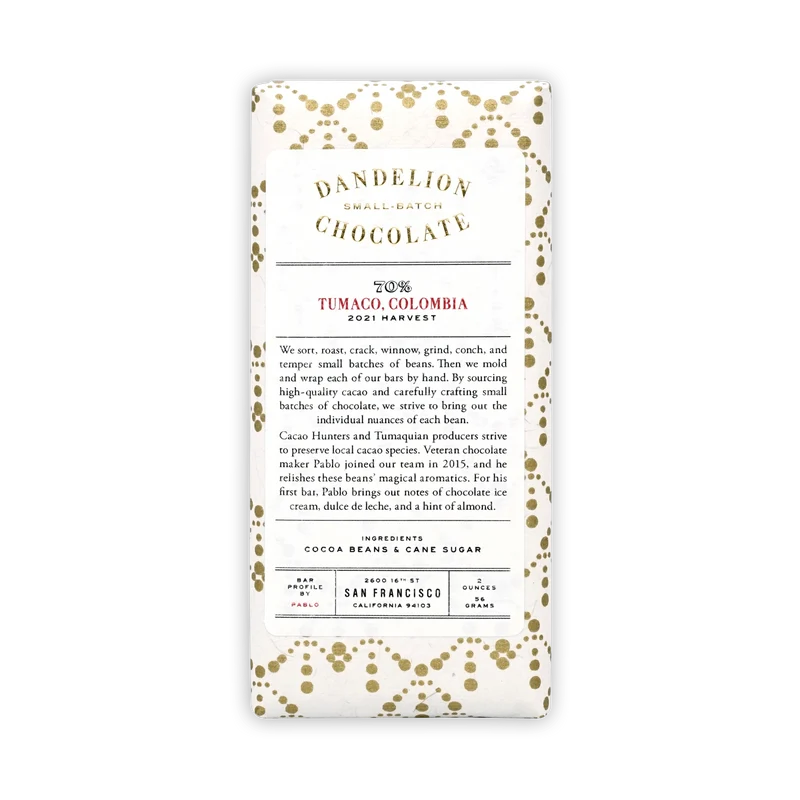 Dandelion Tumaco Colombia 70%