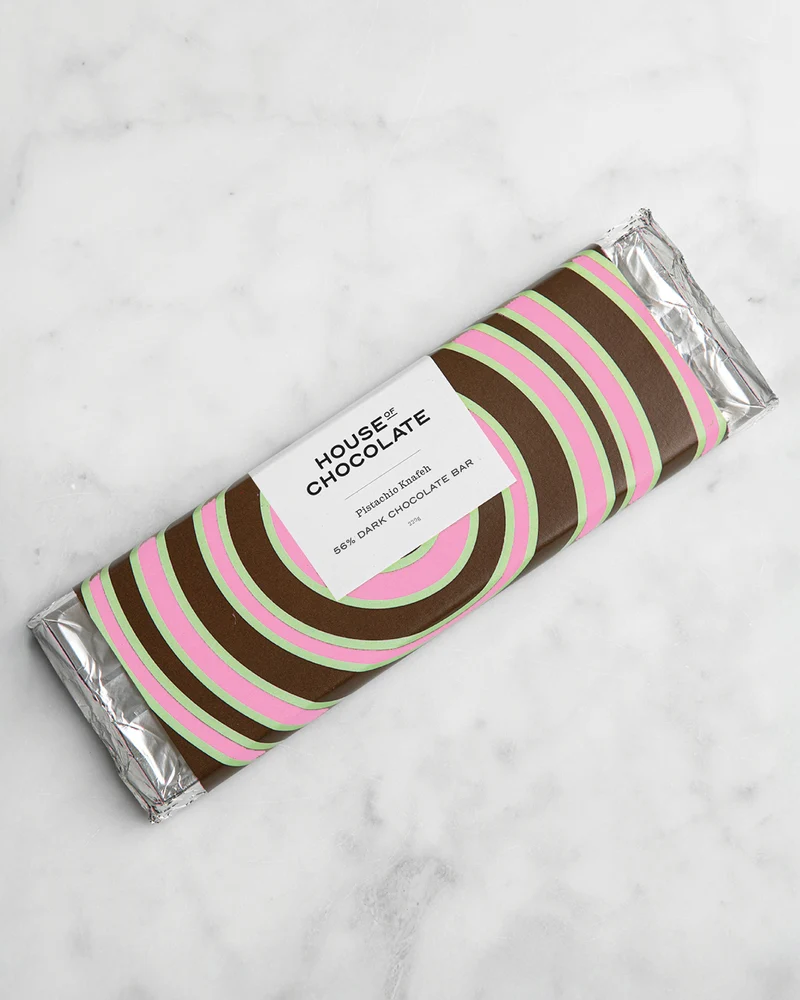 Pistachio Knafeh Dark Chocolate Bar
