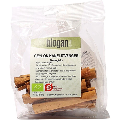 Biogan Kanel Hel Ceylon Ekologisk | 50 g