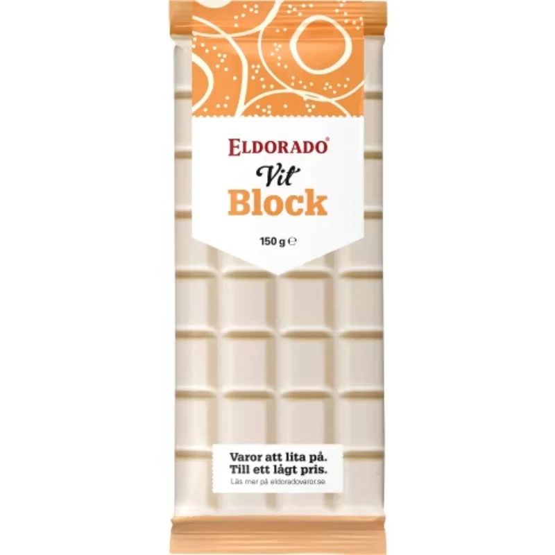 Eldorado Vit Block Choklad - White Chocolate Block 150g